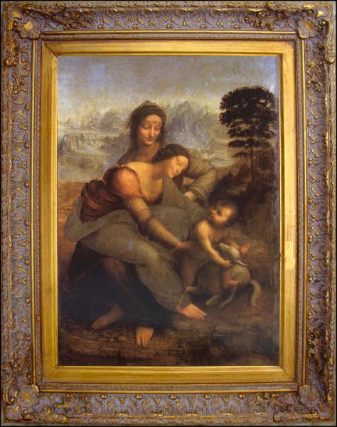 framed  LEONARDO da Vinci Maria with Child and St. Anna, Ta145